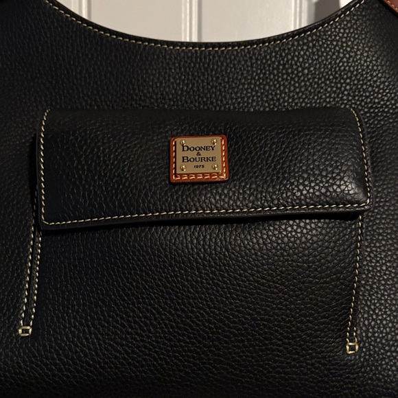 Dooney & Bourke Black and Brown Hobo Bag - Picture 2 of 15